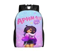 Sac à dos d'école Aphmau, cartable d'école primaire, collège, grande capacité, sac à bandoulière décontracté, sac pour ordinateur portable, pour garçons et filles - SYS945 Noir