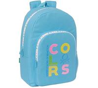 Sac à dos d'école - Benetton - M876 - Gris - Confortable - Adaptable à la voiture