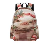 Sac à dos d'école coloré mignon cochon grand sac à dos pour garçons filles sacs à dos pour ordinateur portable, convient comme sac d'école, sac à dos de loisirs sac à dos maternelle pour les, 2