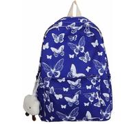 Sac à dos d'école de 50 litres - Joli papillon - Sac d'école avec accessoires mignons - Sac à dos esthétique pour adolescentes