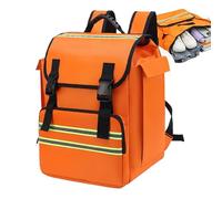 Sac À Dos D'école De Pompier - Sac D'équipement EmMergency Multi Poches, Strong Oxford Sac À Dos | Sac De Rangement Portable Léger Avec Grand Volume, De Sécurité Polyvalent Pour Le Camping D