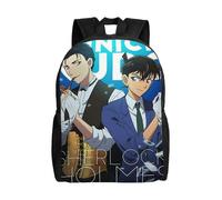 Sac à dos d'école Détective Conan, sac à dos de dessin animé, sac à dos tendance pour garçons, sac d'école, sac à dos de voyage-XTYD8149 Noir