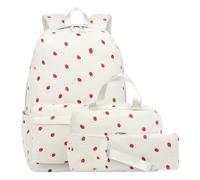 Sac à Dos d'école en Velours côtelé pour - Boîte à déjeuner, Trousse à Crayons, Sac à Dos pour Femmes et Filles, Voyage, Vacances, université, Camping, Sports de Plein air, Excursion d'une