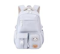 Sac à dos d'école esthétique japonaise pour femme en nylon résistant à l'eau avec plusieurs compartiments - Bretelles ergonomiques - Sac à dos d'école pour femme - Nylon d'eau avec plusieurs