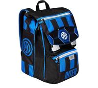 Sac à dos d'école FC Inter extensible + 7 stylos à pression et porte-clés football, multicolore, taille unique