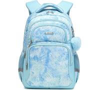 Sac À Dos D'école, Grande Capacité Pour Filles Et Garçons Avec Bande Réfléchissante, Joli Sac À Dos Imperméable À Aile Bleue Pour L'école, Les Voyages, Sac À Dos Léger Pour Adolescentes