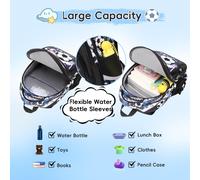 Sac À Dos D'école, Grande Capacité Pour Filles Et Garçons Avec Bande Réfléchissante, Joli Sac À Dos Imperméable À Aile Bleue Pour L'école, Les Voyages, Sac À Dos Léger Pour Adolescentes