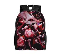 Sac à dos d'école Hazbin Hotel Helluva Boss pour adolescentes, sac de collège pour enfants, sac à dos décontracté à bandoulière pour jeunes - XTYD3873 Noir