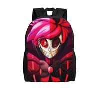 Sac à dos d'école Hazbin Hotel Helluva Boss pour adolescentes, sac de collège pour enfants, sac à dos décontracté à bandoulière pour jeunes - XTYD3805 Noir