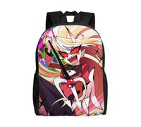 Sac à dos d'école Hazbin Hotel Helluva Boss pour adolescentes, sac de collège pour enfants, sac à dos décontracté à bandoulière pour jeunes - XTYD3864 Noir