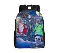 Sac à dos d'école L'Étrange Noël de Monsieur Jack pour adolescents, garçons et filles - XTYD1526 Noir