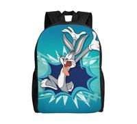 Sac à dos d'école Looney Tunes Bugs Bunny pour adolescents, garçons et filles - XTYD4740 Noir