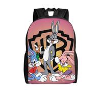 Sac à dos d'école Looney Tunes Bugs Bunny pour adolescents, garçons et filles - XTYD4765 Noir