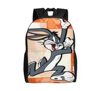 Sac à dos d'école Looney Tunes Bugs Bunny pour adolescents, garçons et filles - XTYD4778 Noir