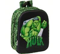 Sac à dos d'école maternelle 3D avec poche Red Hulk - Sac à dos d'école sous licence officielle - Design ergonomique - Grand espace de rangement - Poches multifonctions Découvrez les sacs à dos scolai