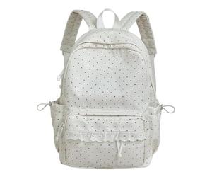 Sac à dos d'école mignon - Sac à bandoulière décontracté de , Blanc | Sac d'étudiant décontracté pour femme, femme, voyage, vacances, bibliothèque, pique-nique, chemin de travail quotidien