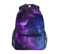Sac à dos d'école Mnsruu, violet et galaxie, pour garçons et filles, sac d'école primaire, sac à dos pour enfants, sac à dos léger et décontracté, #02, M