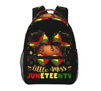 Sac à dos d'école Personnalisé Sac à Dos pour Enfants Juneteenth Mois de l'histoire des Noirs Femmes Léger Daypacks pour Fille Outdoor Quotidien 29X40cm