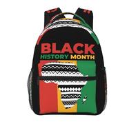 Sac à dos d'école Personnalisé Sac à Dos pour Enfants Mois de l'histoire des Noirs Portable Cartable Scolaire pour Garçons Enfant Cadeaux 29X40cm