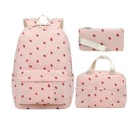 Sac à dos d'école pour , boîte à repas, trousse à crayons, B, Voir | Ensemble de sacs à livres pour femmes et filles, excursions d'une journée, randonnée, camping, activités de plein air