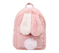 Sac à dos d'école pour enfant personnalisé avec lapin en peluche, convient pour la maternelle, l'école et le collège Sac à dos de randonnée 60 litres, Rose, Einheitsgröße, Sac à dos daypack