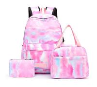 Sac à dos d'école pour filles, cartable pour ordinateur portable, sac à déjeuner, sac fourre-tout isotherme pour adolescents, garçons, enfants, b, taille unique