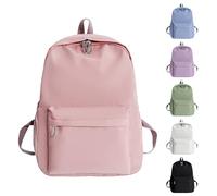 Sac à dos d'école pour filles et femmes, sacs d'école décontractés pour adolescents et garçons, sac à dos de voyage léger, sac à dos résistant à l'eau pour l'université, rose, 29 x 37 x 11 cm