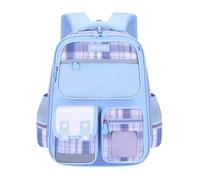 Sac à dos d'école pour filles, sac à dos mignon école maternelle cartable pour les élèves du primaire de 1ère à 2e année, résistant aux éclaboussures, sac à dos ultra léger pour bébé et enfant, bleu