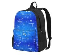Sac à dos d'école pour professeur de sciences, éléments amusants, tableau périodique, sac de voyage pour hommes et femmes, sac à dos universitaire avec 15 compartiments pour ordinateur portable