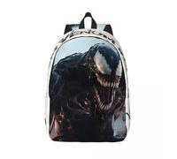 Sac à dos d'ecole robuste Venom Marvel Spider Man Venom, léger, pour enfant, ideal pour la randonnée Noir