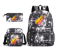 Sac à dos d'école Sac à crayons Épaule Trois pièces Sacs à dos pour enfants maternelle (F, taille unique)
