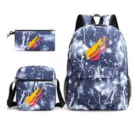 Sac à dos d'école Sac à crayons Épaule Trois pièces Sacs à dos pour enfants maternelle (H, taille unique)