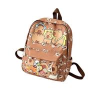 Sac à dos d'école - Sac à dos de étanche pour étudiant, marron | Sac à livres pour étudiant - Sac d'école pour l'apprentissage quotidien | Tissu imperméable, grande capacité avec bretelles