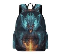 Sac À Dos D'école, Sac À Dos Dragon De Voyage, Sac À Dos Pour Ordinateur Portable, Cartable Dragon Décontracté Pour Université, Multicolore, Taille