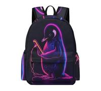 Sac À Dos D'école, Sac À Dos Pingouin De Voyage, Sac À Dos Pour Ordinateur Portable, Cartable Motif Pingouin Décontracté Pour Université, Multicolore, Taille