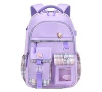 Sac à dos d'école, sacs à dos pour livres primaires, sacs à dos de voyage pour adolescentes, filles, sac à dos décontracté pour étudiant, violet
