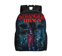 Sac à dos d'école Stranger Things pour adolescents, garçons et filles - XTYD4707 Noir