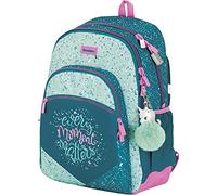 Sac à Dos d'école Tandem Moment - Sac à Dos Double Compartiment Adaptable à Chariot pour Sacs d'école, Poche Frontale et Cadenas de sécurité - Dimensions 32 x 44 x 14 cm