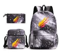 Sac à dos d'école, trousse à crayons, sac à bandoulière, ensemble de trois pièces, sac à dos, pulvérisateur à batterie, E, Taille unique, Sacs à dos