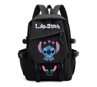 Sac à dos d'écolier avec Stitch, sac d'école cool pour adolescents, léger et élégant pour l'école, l'université et les voyages-A07