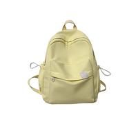 Sac à dos d'écolier pour étudiant - Couleur pure - Sac à dos de loisirs - Sac à dos d'école, jaune, taille unique