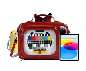 Sac à dos d'écolier: sac à bandoulière en forme de télévision, sac à main pour, sac à main créatif de style TV, sac à dos fantaisie pour | Étude de voyage en plein air Maison Femmes