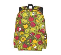 Sac à dos décontracté à motif amusant et original, léger, pour ordinateur portable, idéal pour les trajets quotidiens et les voyages. Poignée supérieure, poches pour bouteille d'eau et poche avant. Pa