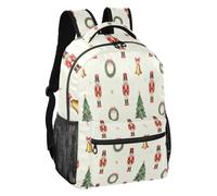 Sac à dos décontracté avec doublure douce Motif couronne de casse-noisette de Noël S, Couronne de Noël Casse-Noisette, M, Sac à dos