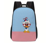 Sac à dos décontracté Disney Donald, en polyester léger, idéal au quotidien. Idéal pour le Nouvel An, la Saint-Valentin, le Ramadan, les anniversaires et la rentrée. Idéal comme cadeau Noir