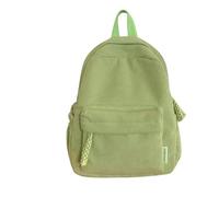 Sac à dos décontracté en velours côtelé, sac à dos pour femme, sac à bandoulière, sac à dos de basket-ball, Vert, One Size, Sac à dos daypack