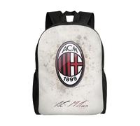 Sac à dos décontracté grande capacité pour homme AC Milan, cartable de collège-HXN5394 Noir