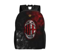 Sac à dos décontracté grande capacité pour homme AC Milan, cartable de collège-HXN5395 Noir