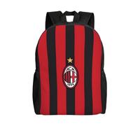 Sac à dos décontracté grande capacité pour homme AC Milan, cartable de collège-HXN5399 Noir