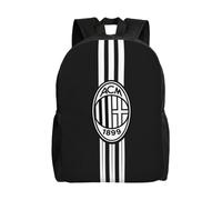 Sac à dos décontracté grande capacité pour homme AC Milan, cartable de collège-HXN5400 Noir
